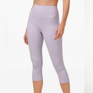 Lululemon Align High-Waisted 21” Leggings in Lavender Dew, size 6